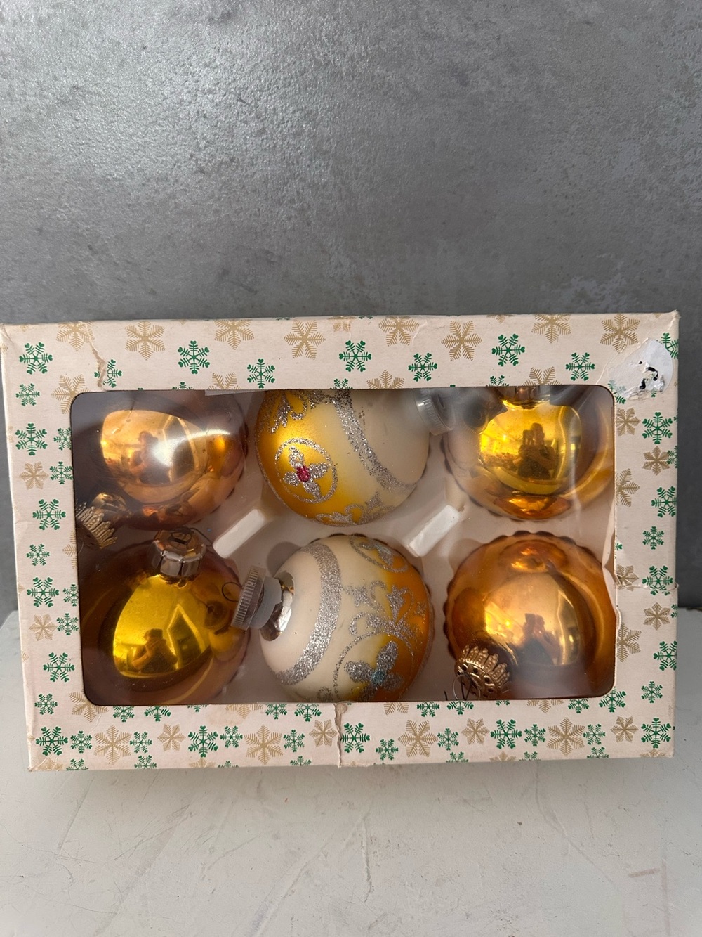 Vintage Austrian German jumbo ornaments